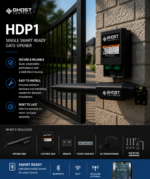 Ghost Controls HDP1 Manor Series Single Smart Ready Automatic Gate Opener - Image 3