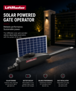LiftMaster LA412UL 12 VDC Solar Residential Linear Actuator Package - Image 4