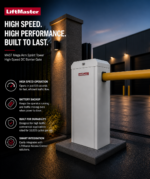 LiftMaster MAST Mega Arm Sprint Tower High-Speed Commercial DC Barrier Gate - Image 4
