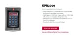 KPR2000 - SINGLE ENTRY ACCESS CONTROL KEYPAD/PROXIMITY READER - STAND ALONE OR WIEGAND