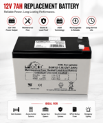 29-NP712 - 12V 7AH REPLACEMENT BATTERIES - Image 2