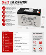 29-NP712 - 12V 7AH REPLACEMENT BATTERIES - Image 3