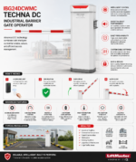 IBG24DCWMC – TECHNA DC INDUSTRIAL BARRIER GATE OPERATOR - Image 5