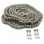 G19 3025    25FT PKG #50 NICKEL PLATED CHAIN WITH (2) MASTER LINKS