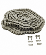 G19 3025    25FT PKG #50 NICKEL PLATED CHAIN WITH (2) MASTER LINKS