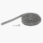 ROLLER CHAIN NICKEL PLATED #50 - PACK OF 10'FT WITH (1) MASTER LINK