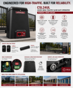 CSL24UL | 24VDC Commercial Slide Gate Operator - Image 4