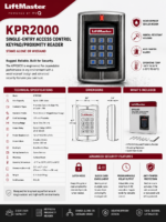 KPR2000 - SINGLE ENTRY ACCESS CONTROL KEYPAD/PROXIMITY READER - STAND ALONE OR WIEGAND - Image 5