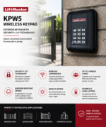 Liftmaster KPW5 wireless keypad 5 code Security+ 2.0 - Image 2