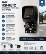 IRB-RET2 - EMX REFLECTIVE PHOTO CELL W/ COVERS - Image 2