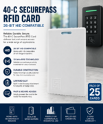 40-C - SECURE PASS RFID CARDS 26BIT HID COMPATIBLE - Image 2
