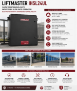 IHSL24UL | 24VDC Continuous Duty Industrial Slide Gate - Image 4